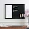 Martha Stewart Everette 24in.x18in. Magnetic Calendar Dry Erase Board and Chlk Board w/Liq Chlk Mrkr and Mgnts, Blk BR-PM-COM-MW1MB2-4561-BK-MS - alternate 2